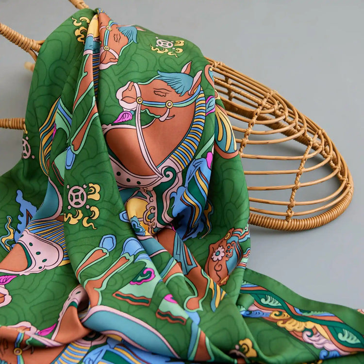 Happy Horse Silk Scarf