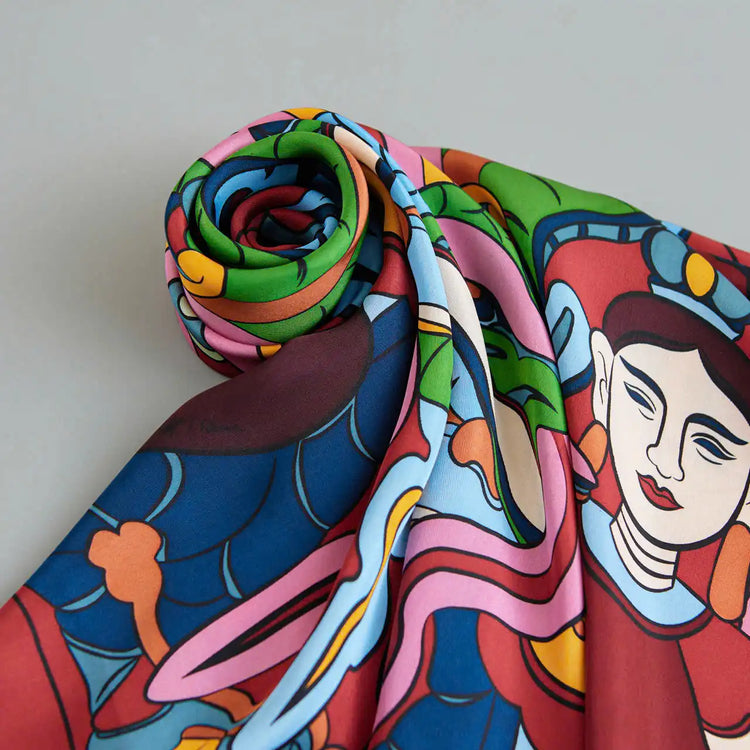 Dragon Fairy Silk Scarf