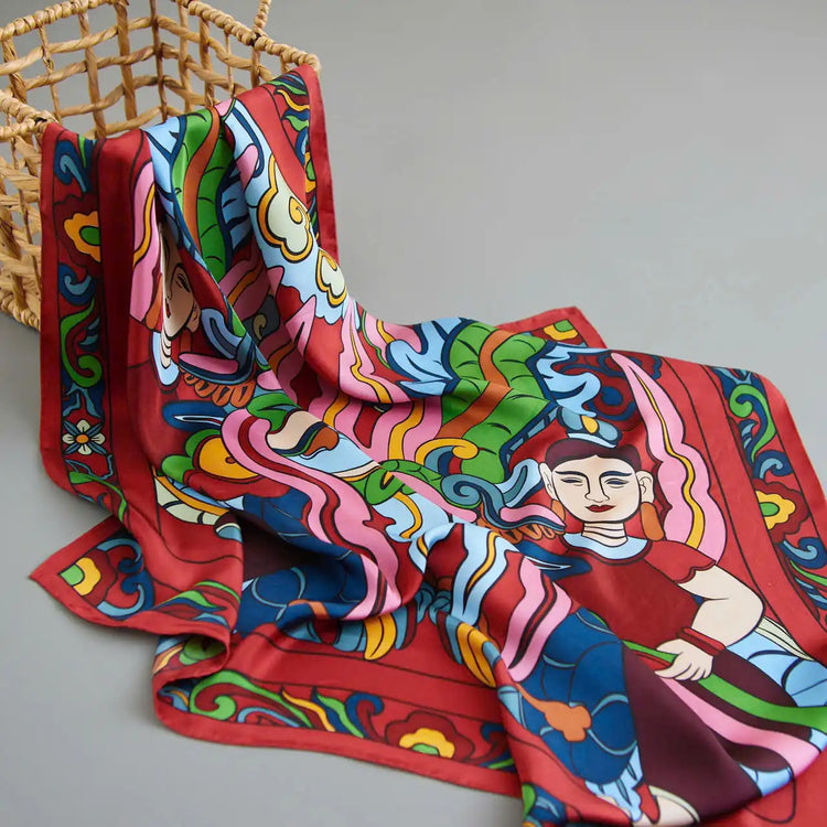 Dragon Fairy Silk Scarf