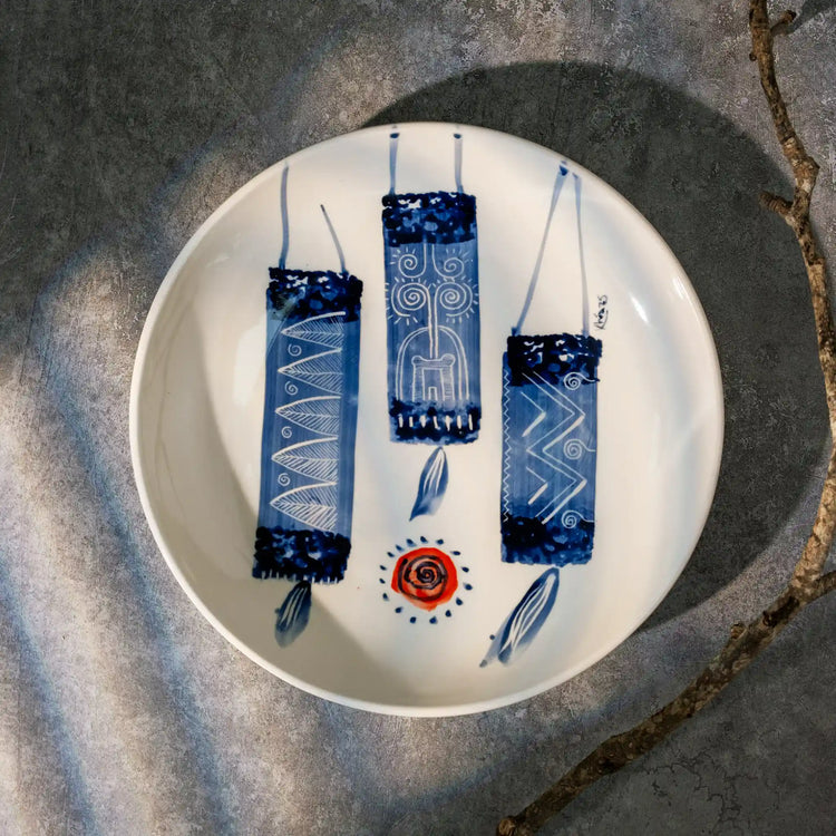 Unique Ceramic Plate Set - Forest Breeze