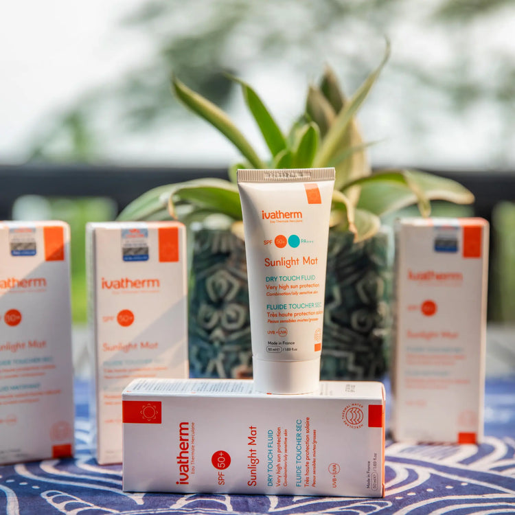 Suncream Ivatherm Sunlight Mat SPF50+