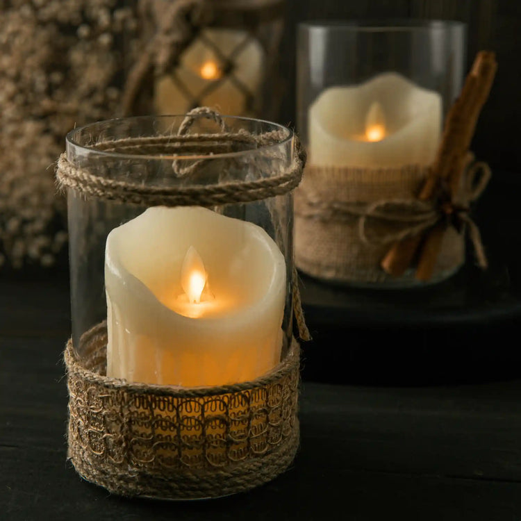 Rustic Candle Décor