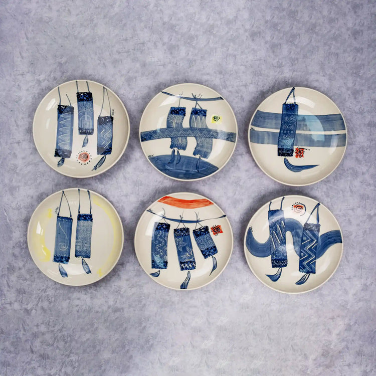 Unique Ceramic Plate Set - Forest Breeze