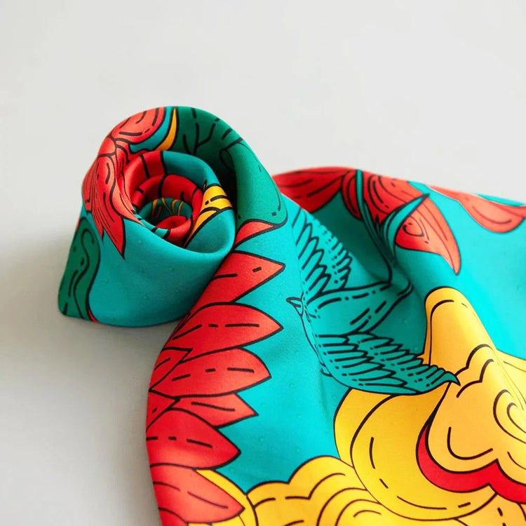 Happiness Silk Scarf