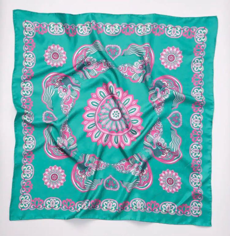 Dragon Cloud Silk Scarf (110cm)