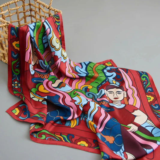 Dragon Fairy Silk Scarf