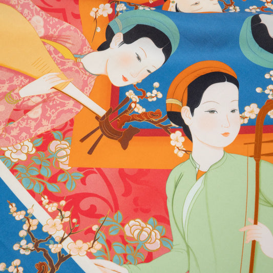 Jade Maiden's Harmony Silk Scarf